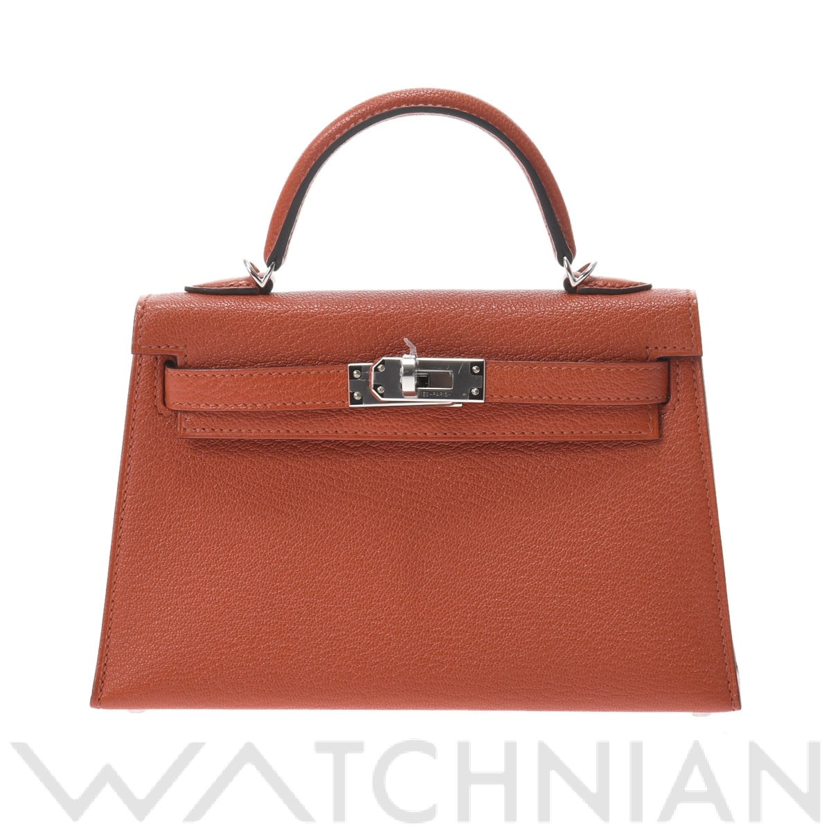 エルメス / HERMES ミニケリー2 キュイーブル/ローズメキシコ/パラジウム金具 シェーブル レディース バッグ 【新品】【bag】