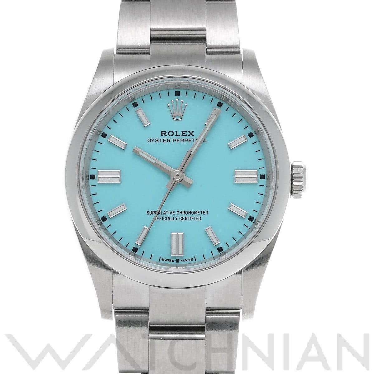 ロレックス オイスターパーペチュアル 36 126000 ターコイズブルー メンズ 時計 【中古】【wristwatch】