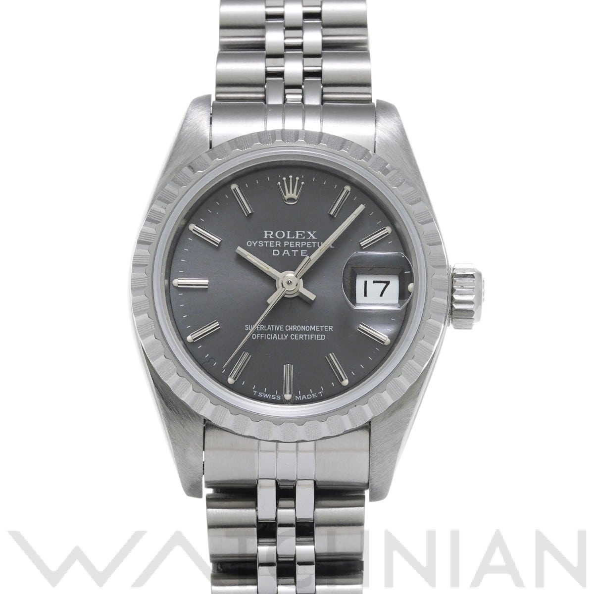 ロレックス / ROLEX オイスターパーペチュアル デイト 69240 グレー レディース 時計 【中古】【wristwatch】