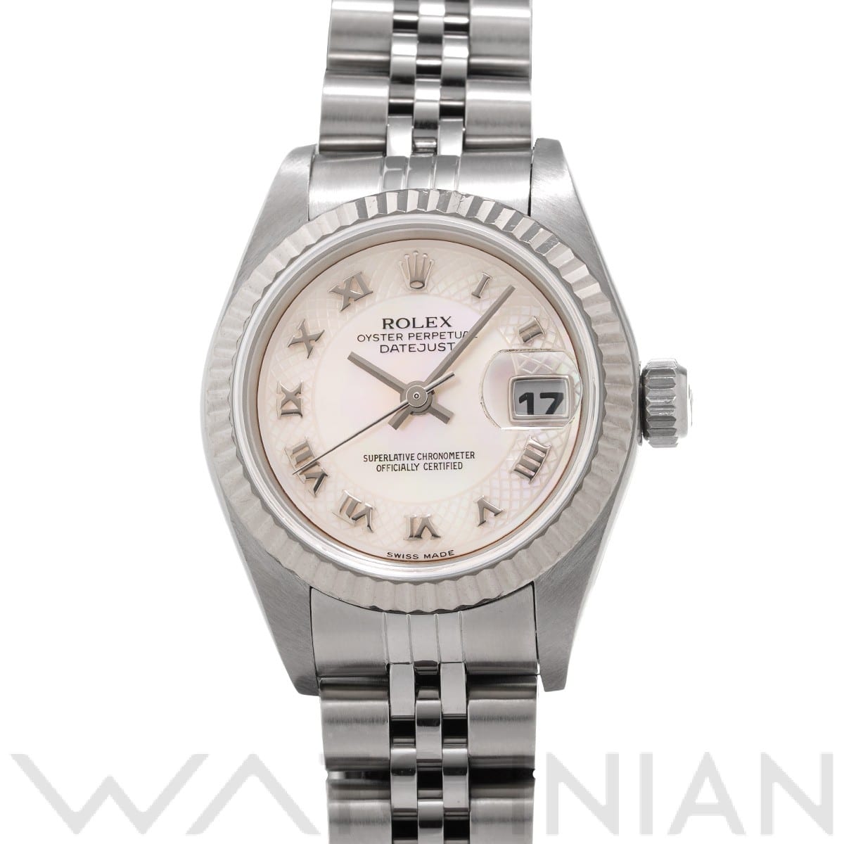 ロレックス デイトジャスト 79174NRD ホワイトシェル レディース 時計 【中古】【wristwatch】