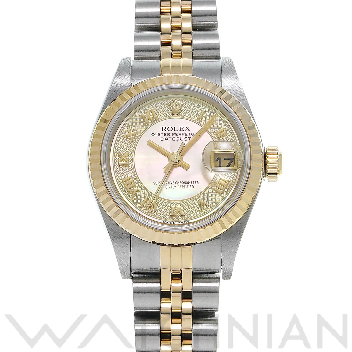 ロレックス デイトジャスト 79173NRD イエローシェル レディース 時計 【中古】【wristwatch】