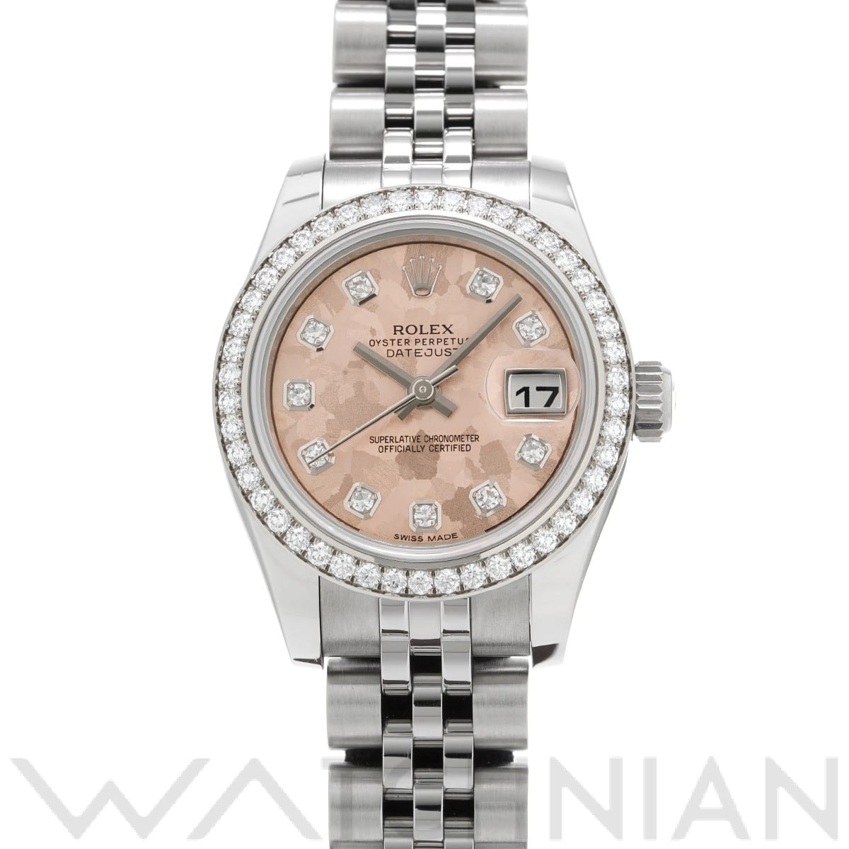 ロレックス レディ デイトジャスト 26 179384G ピンクゴールドクリスタル/ダイヤモンド レディース 時計 【中古】【wristwatch】