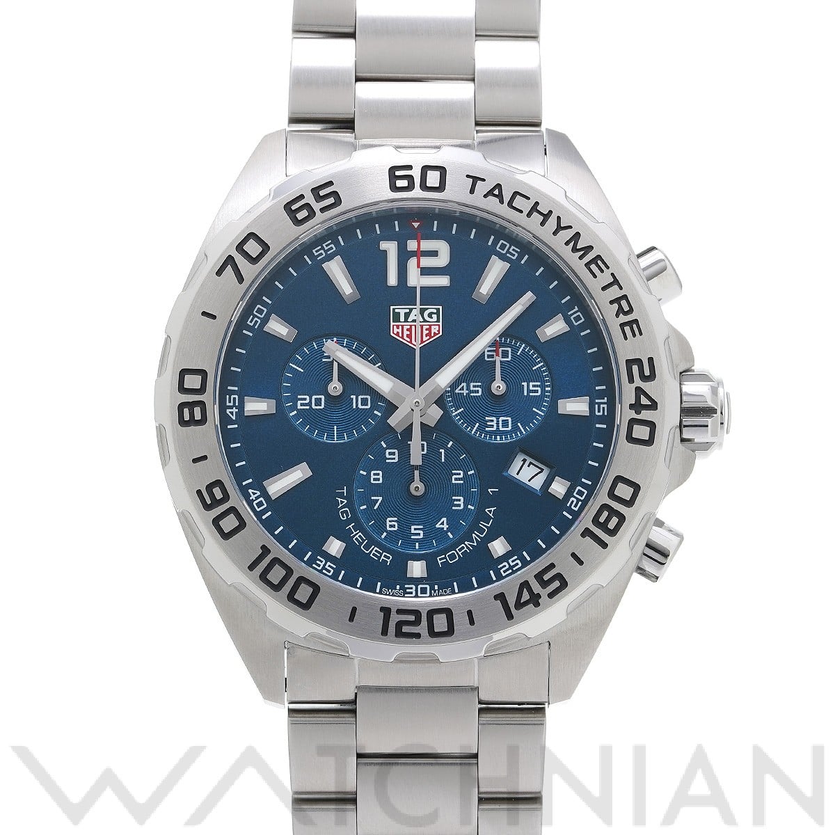 タグ ホイヤー / TAG HEUER フォーミュラ1 クォーツ クロノグラフ CAZ101K.BA0842 ブルー メンズ 時計 【中古】【wristwatch】