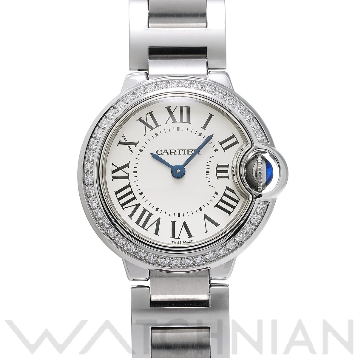 カルティエ / CARTIER バロンブルー ドゥ カルティエ 28mm W4BB0015 シルバー レディース 時計 【中古】【wristwatch】