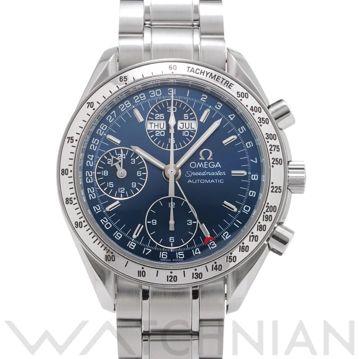 オメガ / OMEGA スピードマスター トリプルカレンダー 3523.80 ブルー メンズ 時計 【中古】【wristwatch】