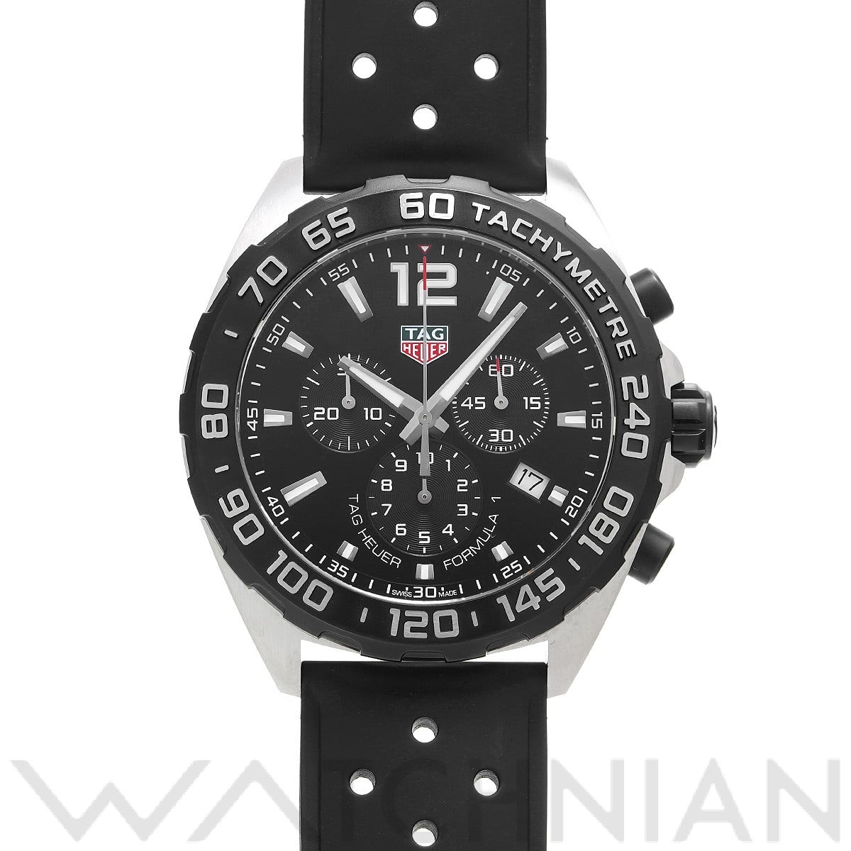 タグ ホイヤー / TAG HEUER フォーミュラ1 クォーツ クロノグラフ CAZ1010.FT8024 ブラック メンズ 時計 【中古】【wristwatch】