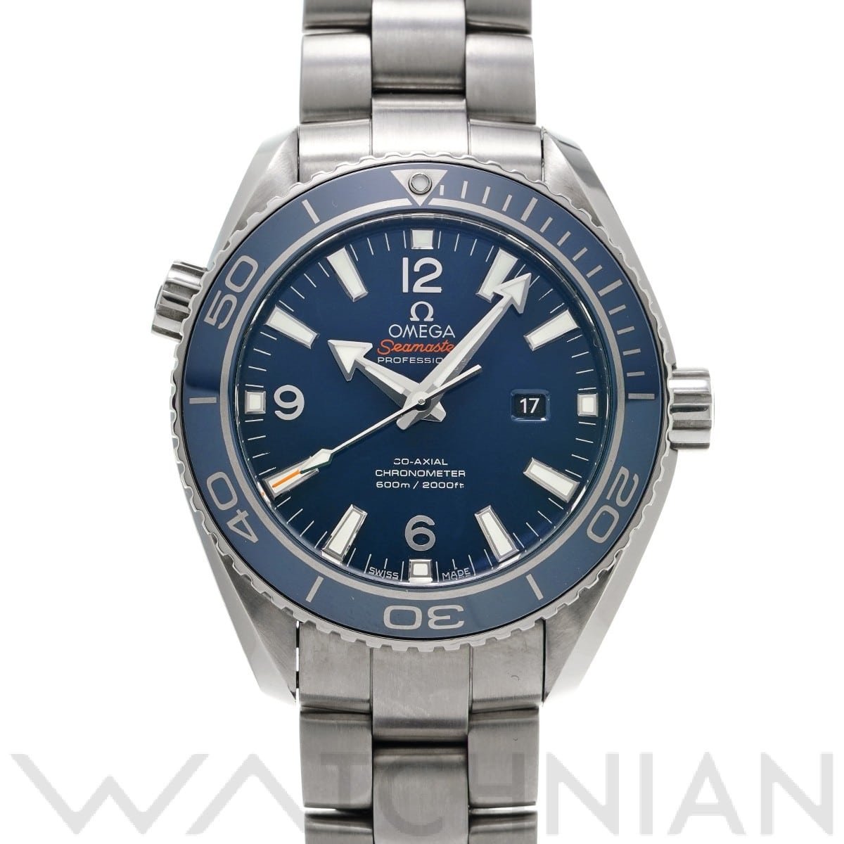オメガ / OMEGA シーマスター プラネットオーシャン 600 コーアクシャル 232.90.38.20.03.001 ブルー ユニセックス 時計 【中古】【wristwatch】