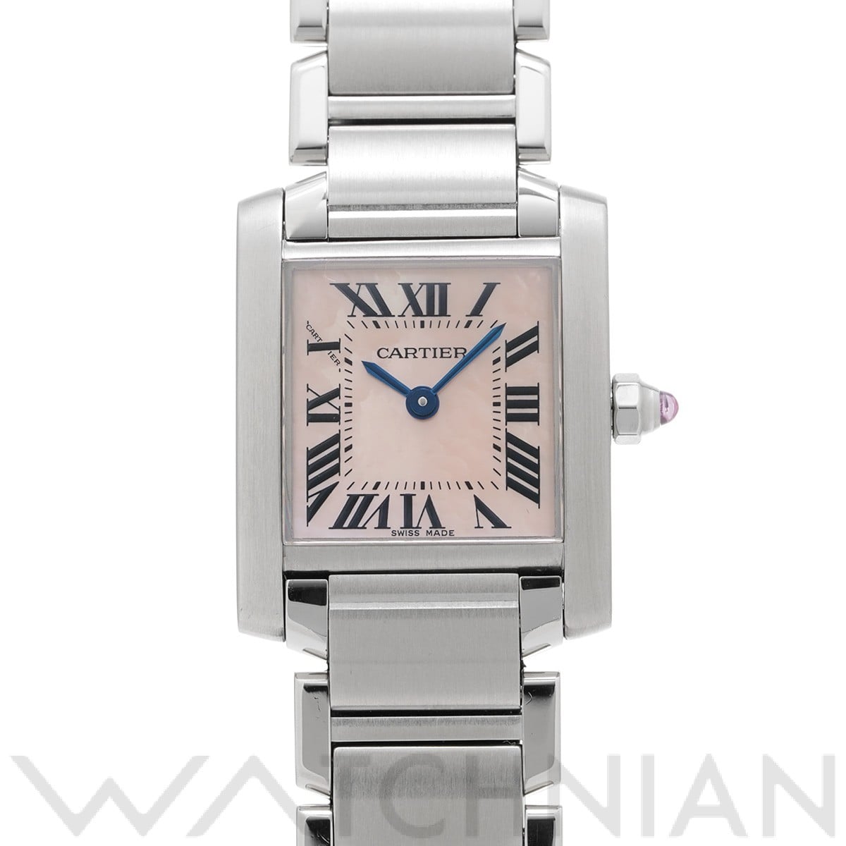 カルティエ / CARTIER タンク フランセーズ SM W51028Q3 ピンクシェル レディース 時計 【中古】【wristwatch】