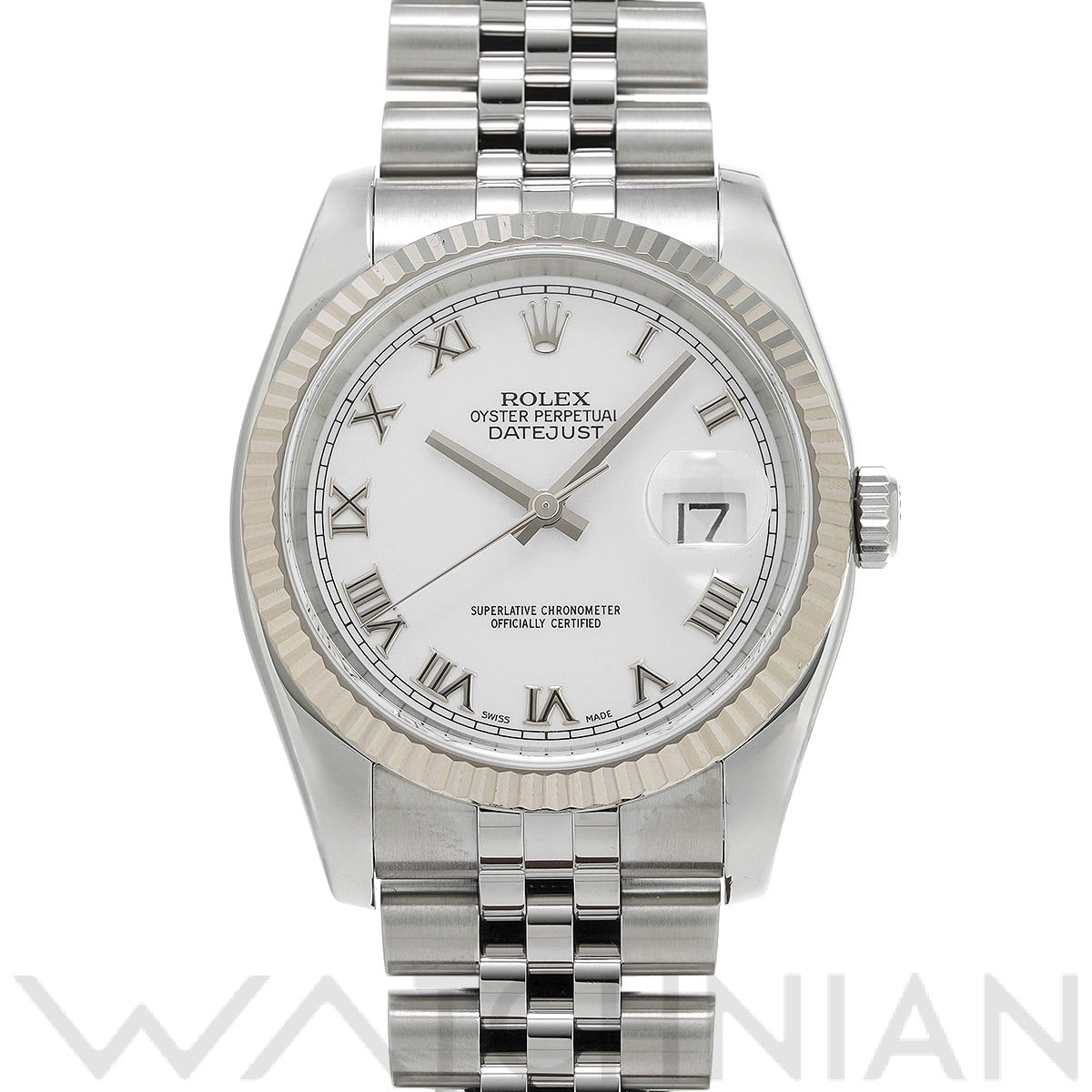 ロレックス デイトジャスト 36 116234 ホワイト メンズ 時計 【中古】【wristwatch】