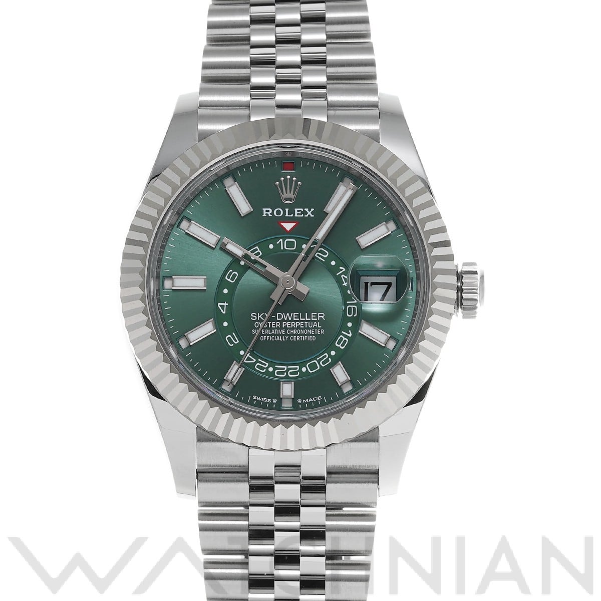 ロレックス / ROLEX スカイドゥエラー 336934 ミントグリーン メンズ 時計 【中古】【wristwatch】