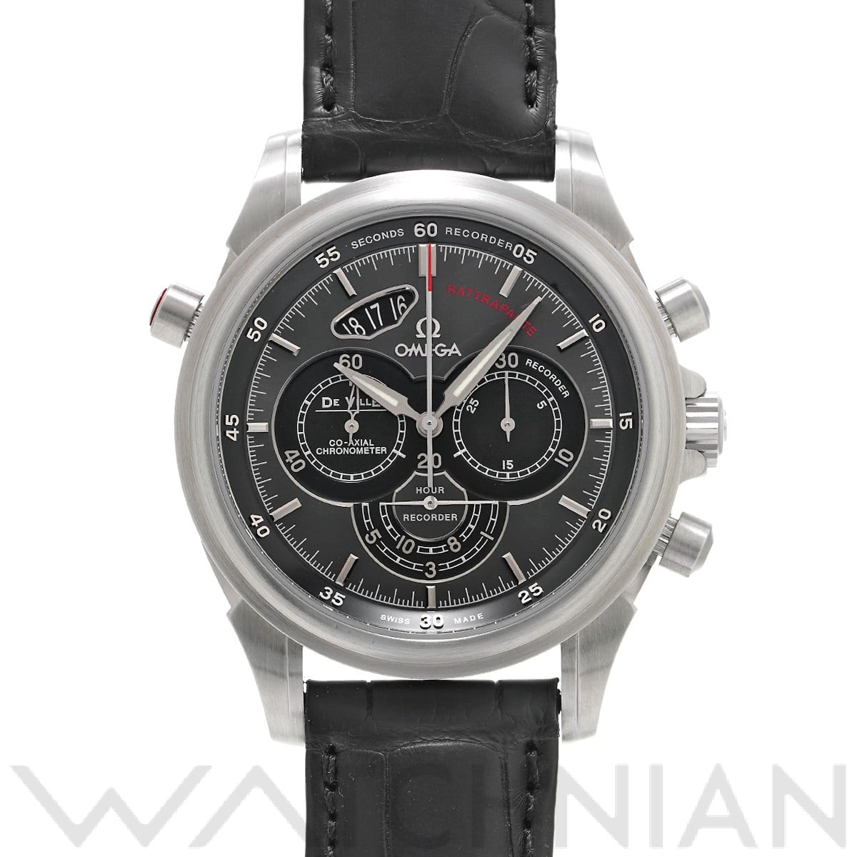 オメガ / OMEGA デ・ヴィル クロノスコープ コーアクシャル ラトラパンテ 422.13.44.51.06.001 グレー/ブラック メンズ 時計 【中古】【wristwatch】
