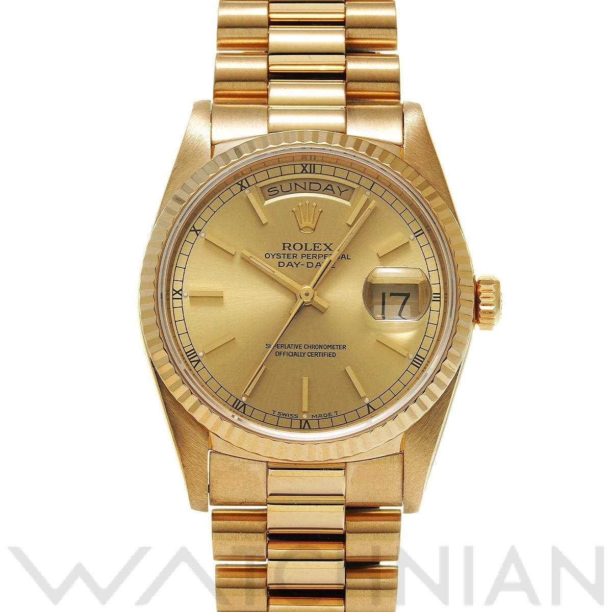 ロレックス デイデイト 18238 シャンパン メンズ 時計 【中古】【wristwatch】