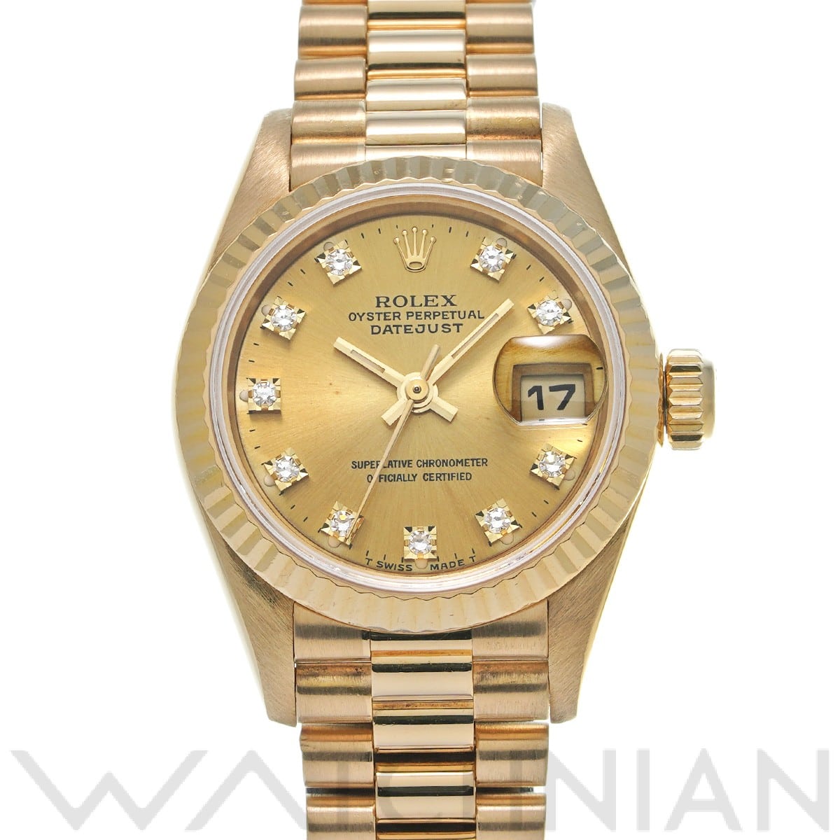 ロレックス / ROLEX デイトジャスト 69178G シャンパン/ダイヤモンド レディース 時計 【中古】【wristwatch】