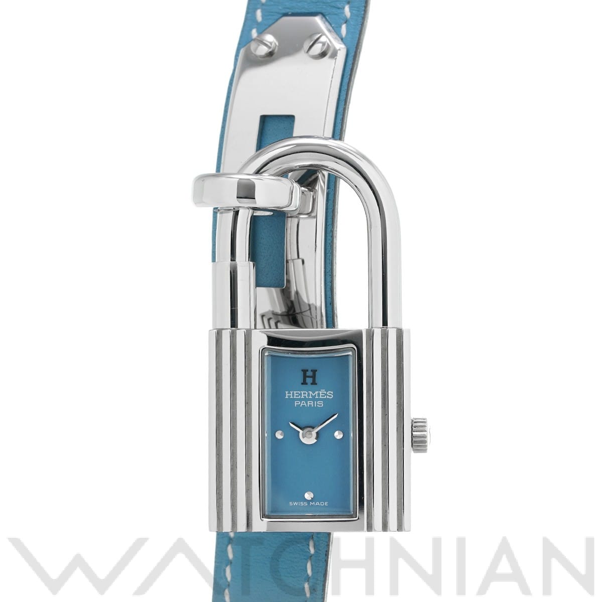 エルメス ケリーウォッチ KE1.210 ブルー レディース 時計 【中古】【wristwatch】
