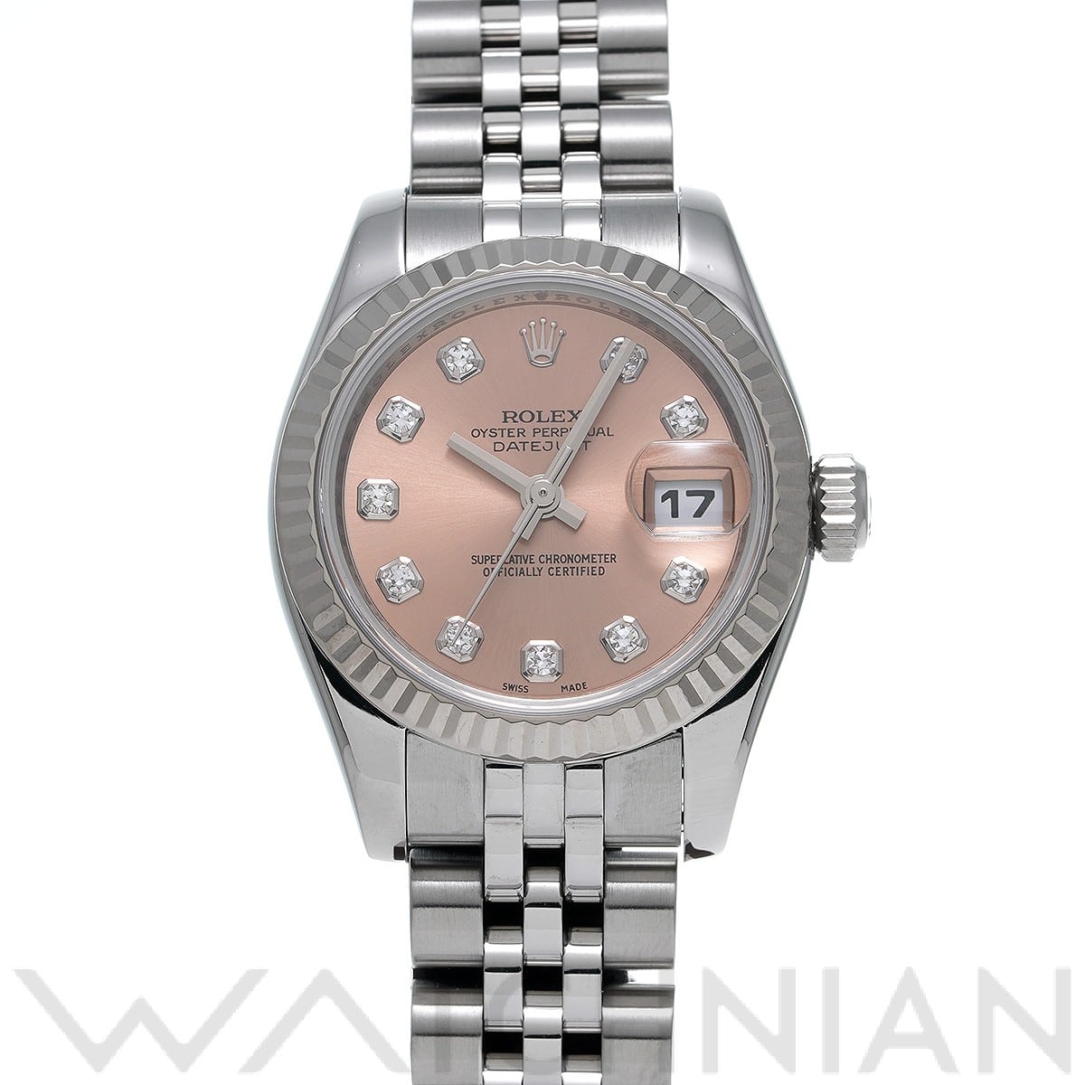 ロレックス レディ デイトジャスト 26 179174G ピンク/ダイヤモンド レディース 時計 【中古】【wristwatch】