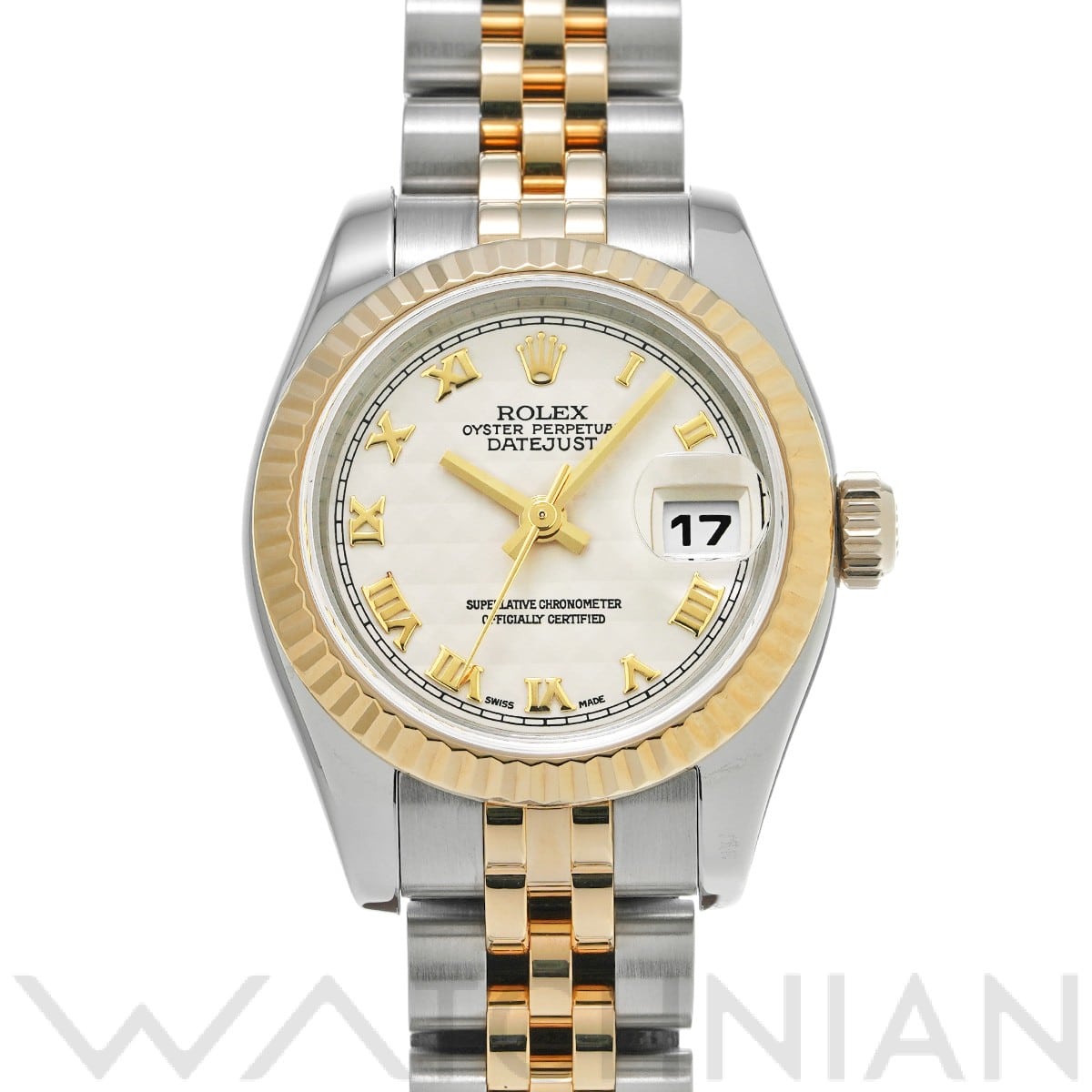 ロレックス レディ デイトジャスト 26 179173 アイボリーピラミッド レディース 時計 【中古】【wristwatch】