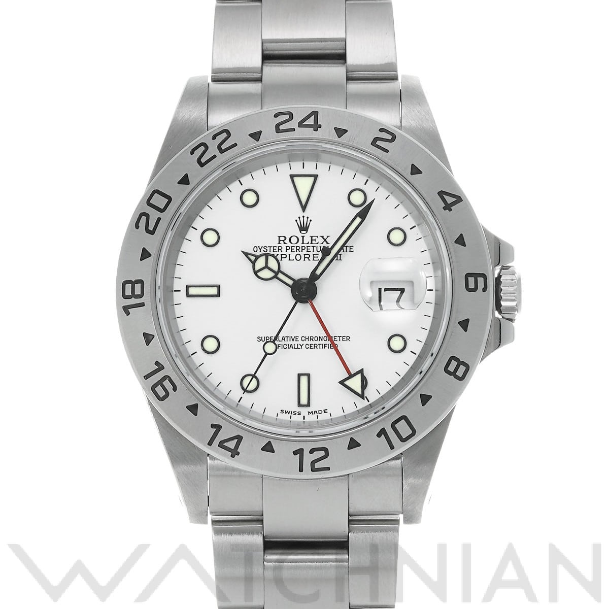 ロレックス エクスプローラーII 16570 ホワイト メンズ 時計 【中古】【wristwatch】