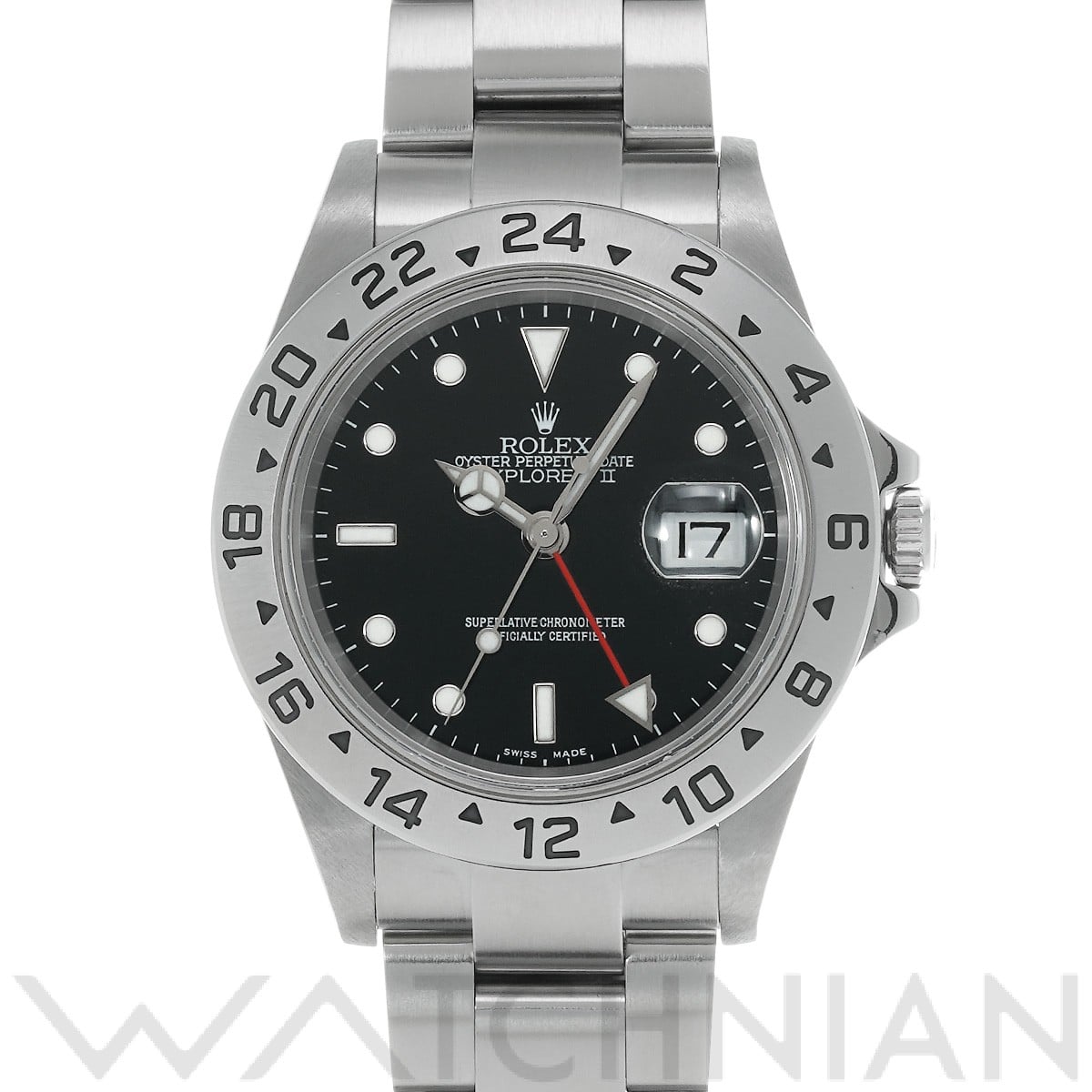 ロレックス エクスプローラーII 16570 ブラック メンズ 時計 【中古】【wristwatch】