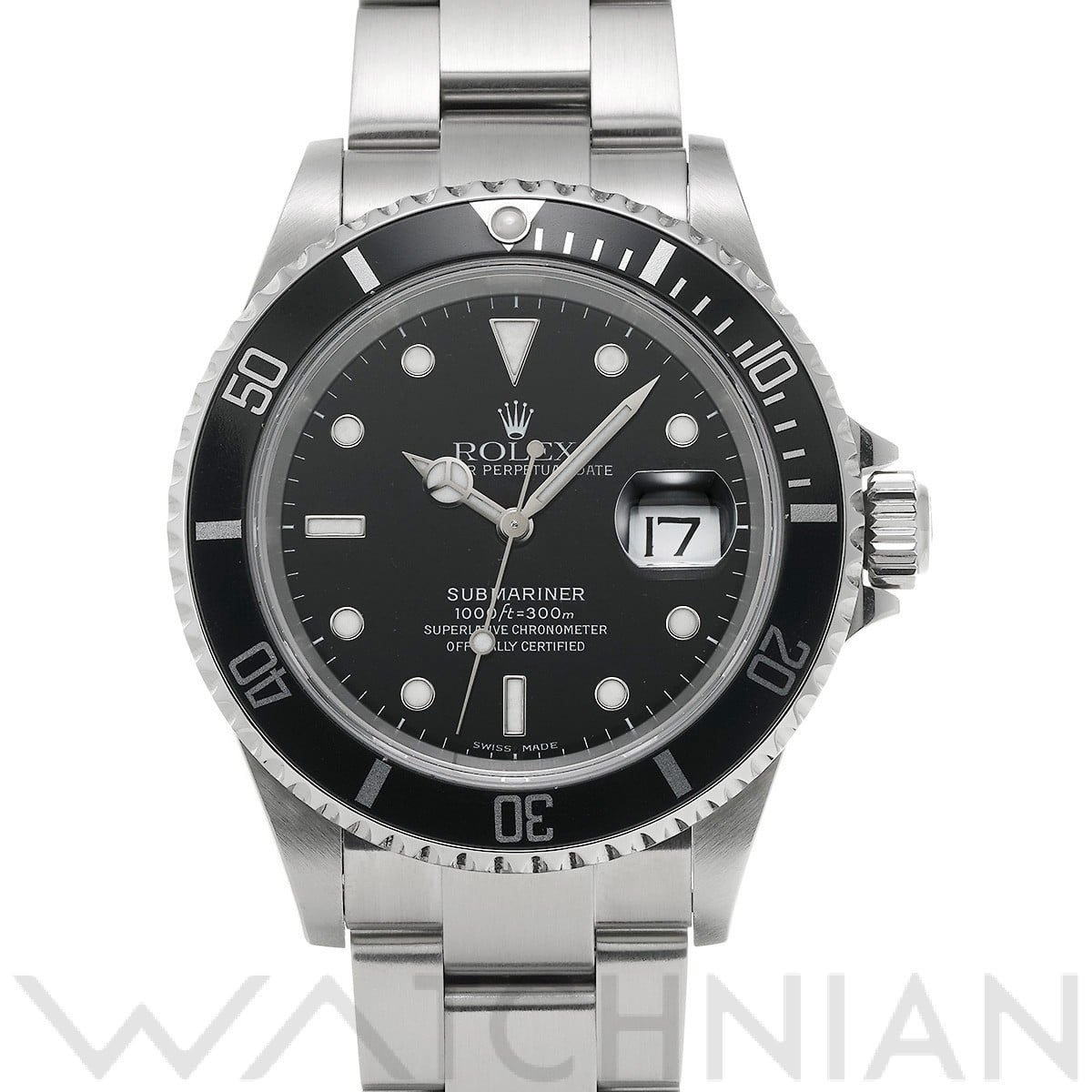 ロレックス サブマリーナ デイト 16610 ブラック メンズ 時計 【中古】【wristwatch】