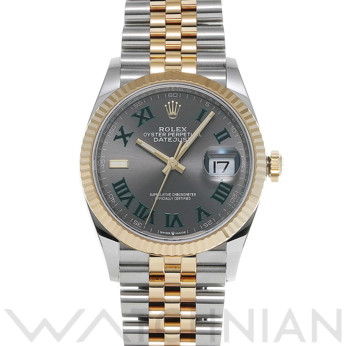 ロレックス デイトジャスト 36 126233 スレート メンズ 時計 【中古】【wristwatch】