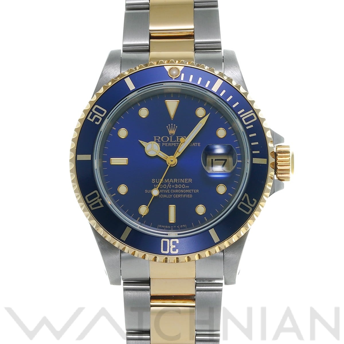 ロレックス サブマリーナ デイト 16613 ブルー メンズ 時計 【中古】【wristwatch】