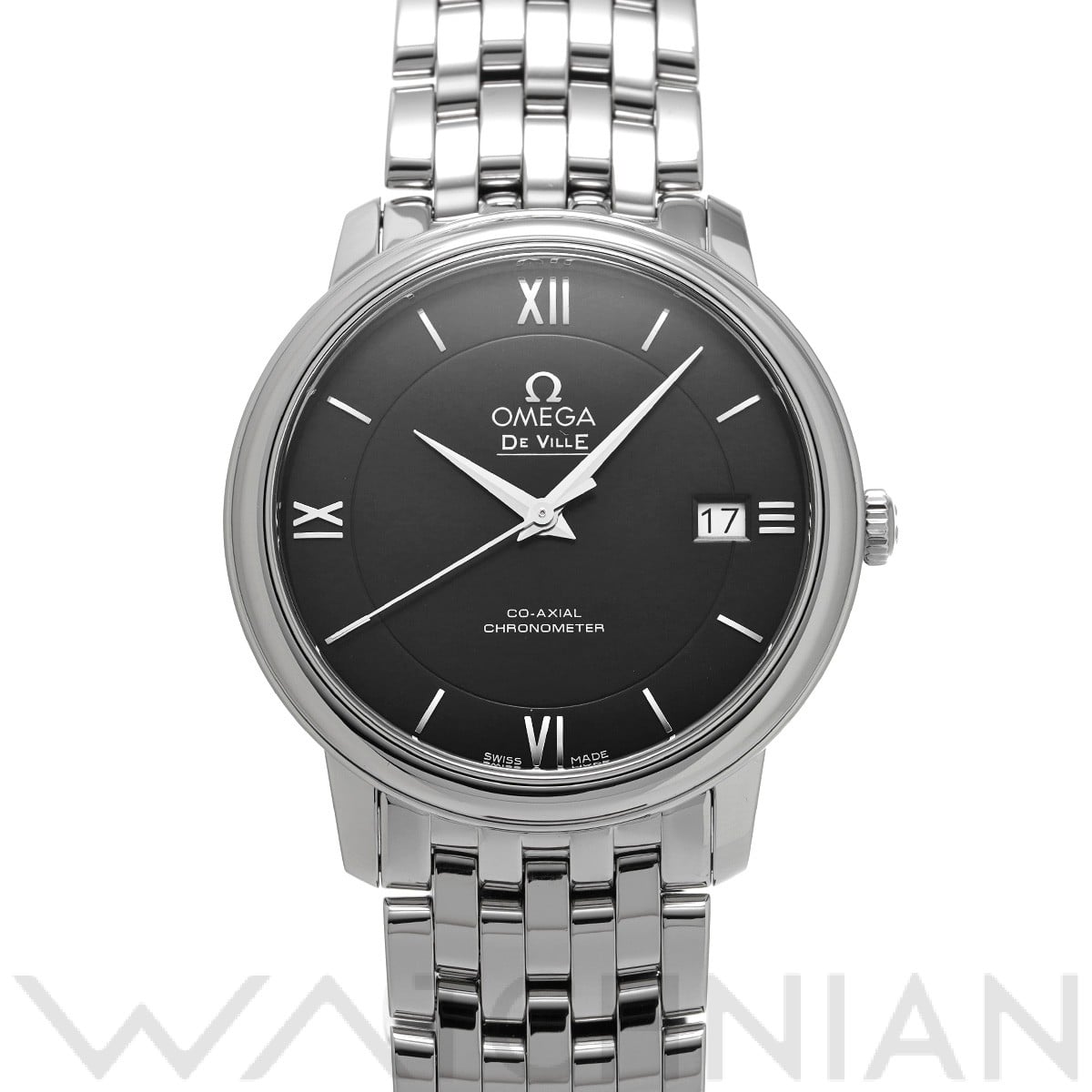 オメガ / OMEGA デ・ヴィル プレステージ コーアクシャル 424.10.37.20.01.001 ブラック メンズ 時計 【中古】【wristwatch】