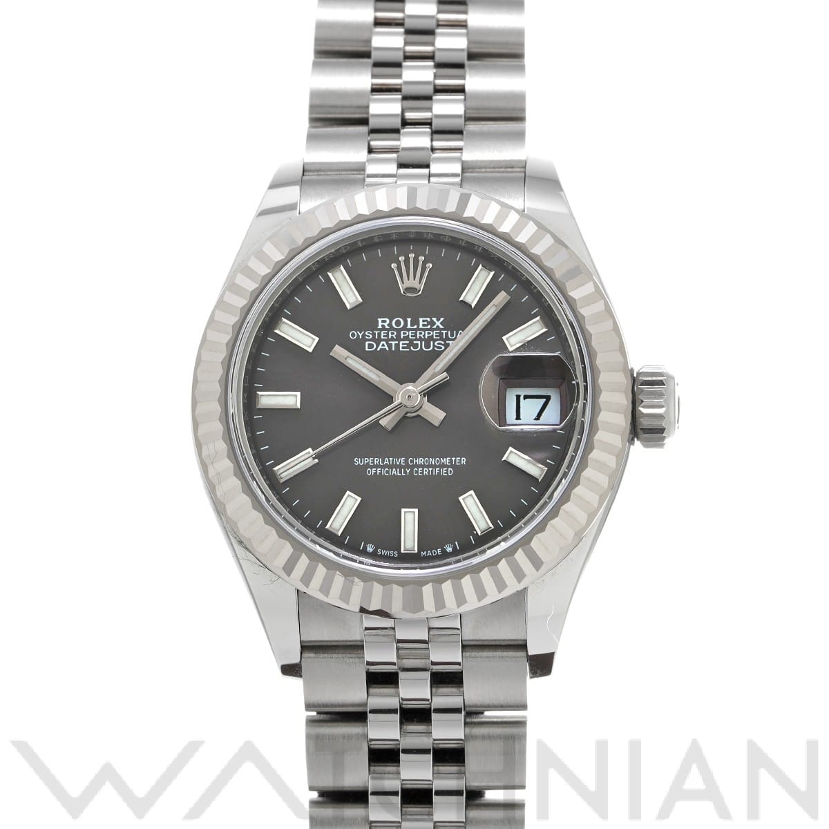 ロレックス レディ デイトジャスト 28 279174 ダークグレー レディース 時計 【中古】【wristwatch】