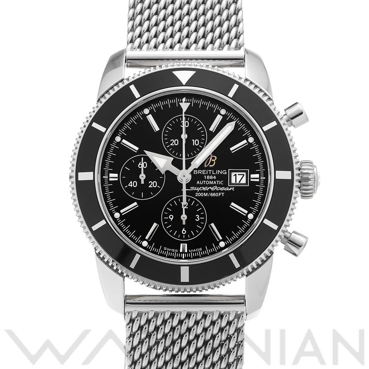 ブライトリング / BREITLING スーパーオーシャン ヘリテージ 46 クロノグラフ A1332024/B908 ブラック メンズ 時計 【中古】【wristwatch】