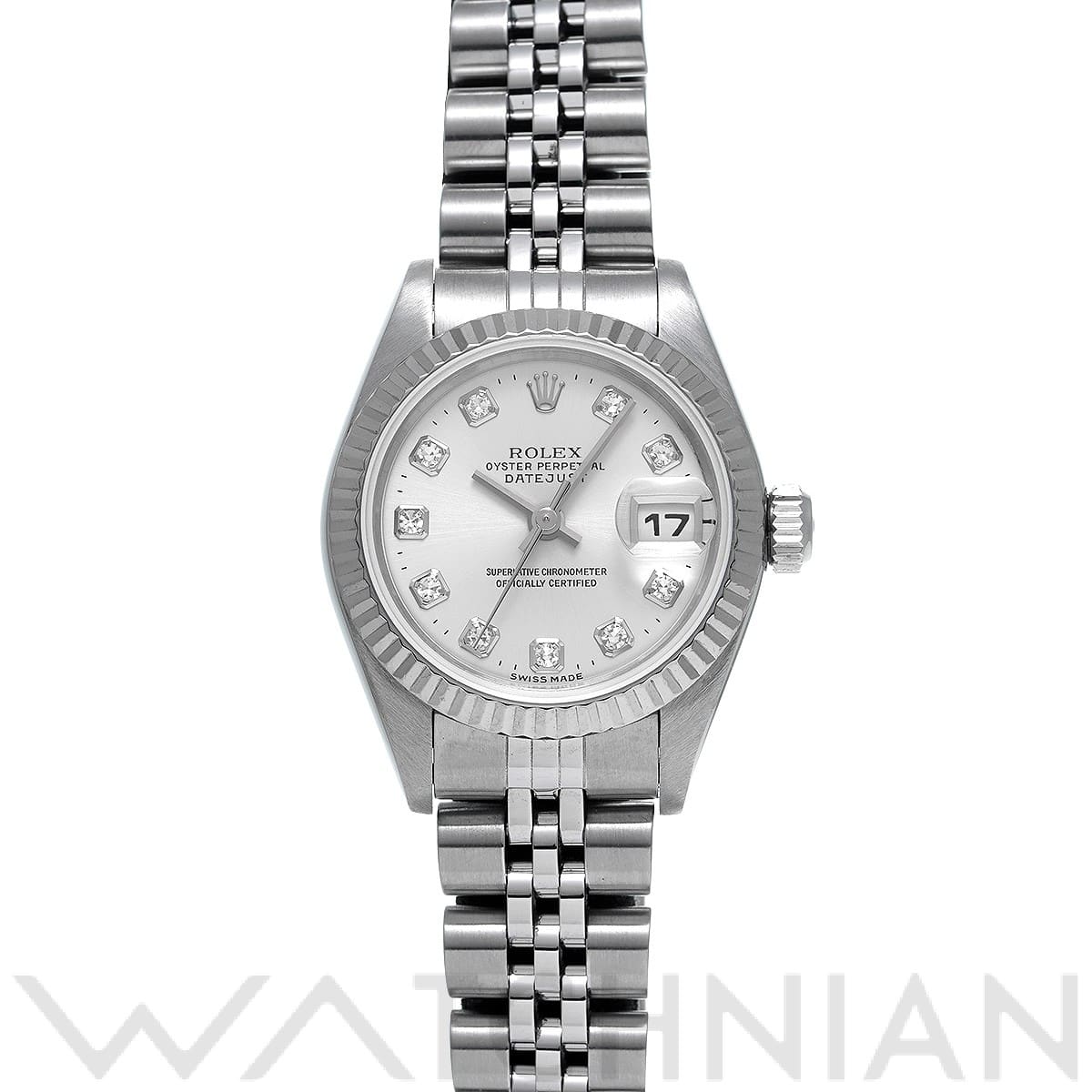 ロレックス デイトジャスト 79174G シルバー/ダイヤモンド レディース 時計 【中古】【wristwatch】