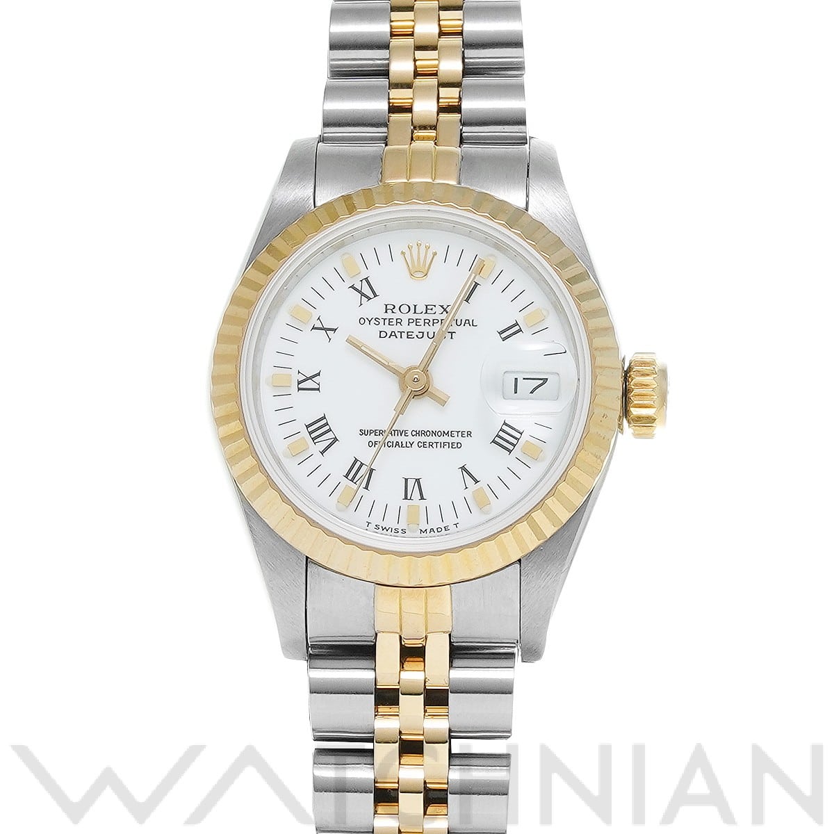 ロレックス デイトジャスト 69173 ホワイト レディース 時計 【中古】【wristwatch】