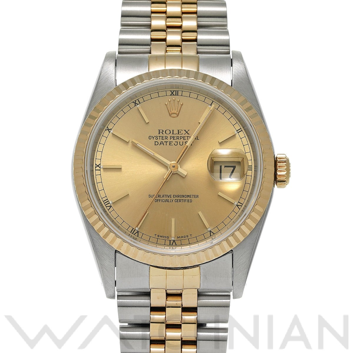 ロレックス デイトジャスト 16233 シャンパン メンズ 時計 【中古】【wristwatch】