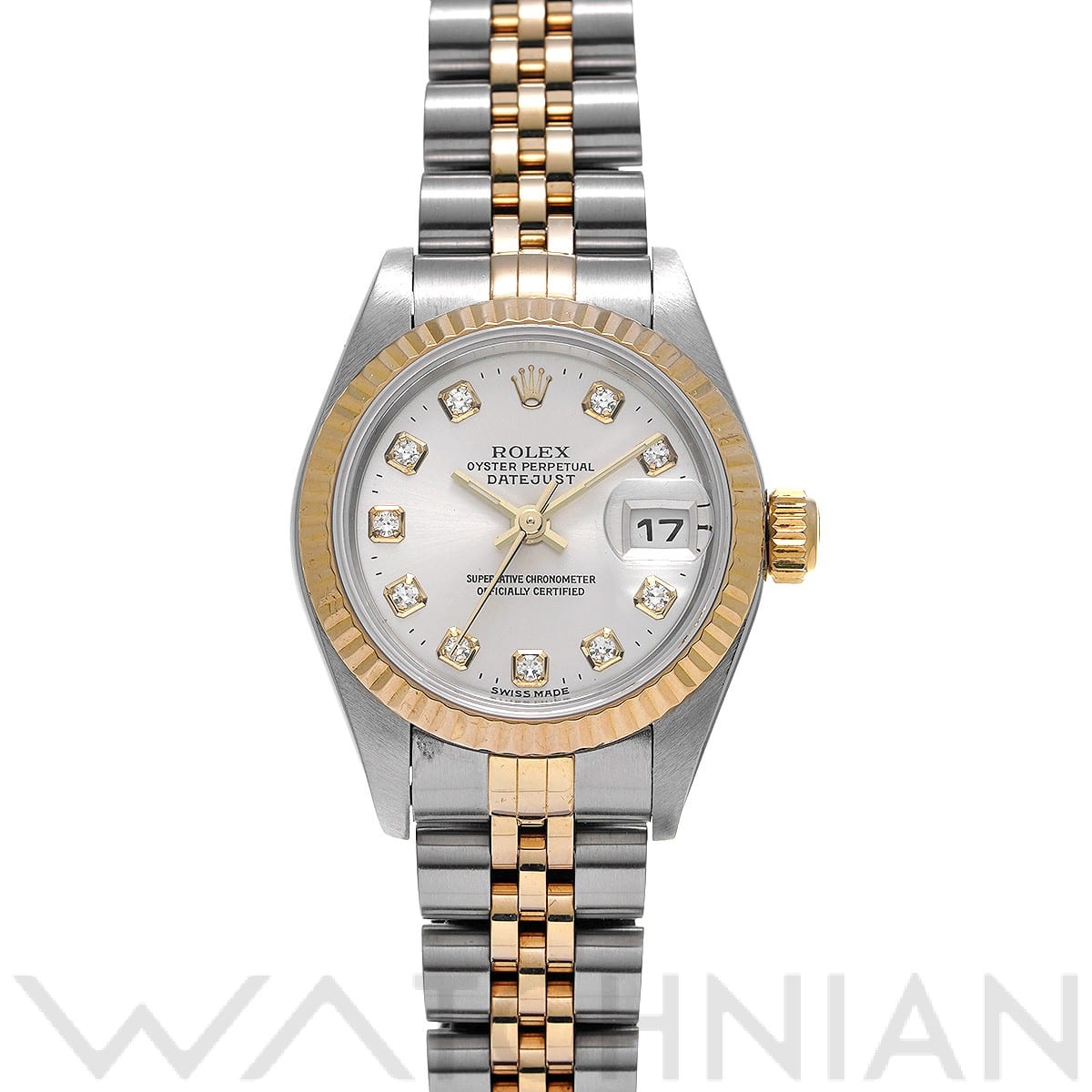 ロレックス デイトジャスト 79173G シルバー/ダイヤモンド レディース 時計 【中古】【wristwatch】