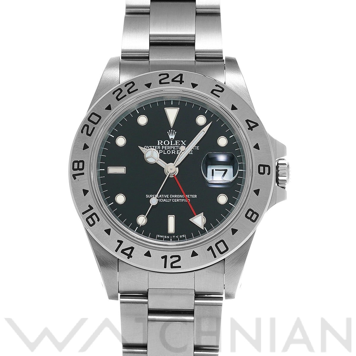 ロレックス エクスプローラーII 16570 ブラック メンズ 時計 【中古】【wristwatch】