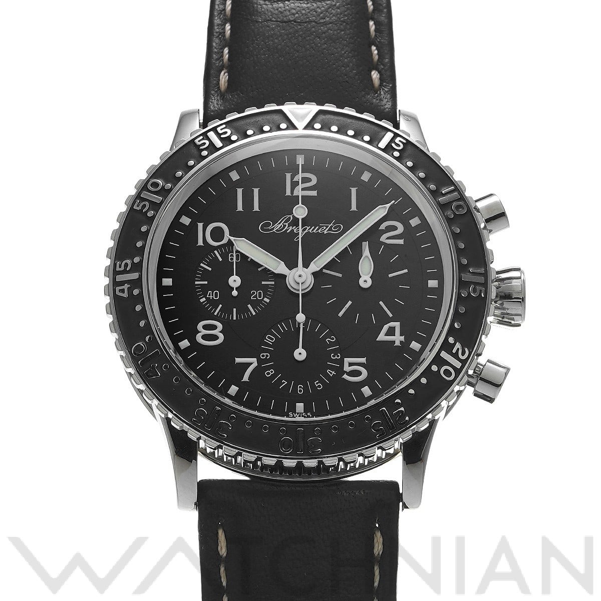 ブレゲ / Breguet アエロナバル タイプXX 3803ST/92/3W6 ブラック メンズ 時計 【中古】【wristwatch】