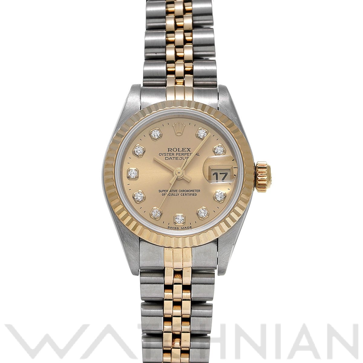 ロレックス / ROLEX デイトジャスト 69173G シャンパン/ダイヤモンド レディース 時計 【中古】【wristwatch】