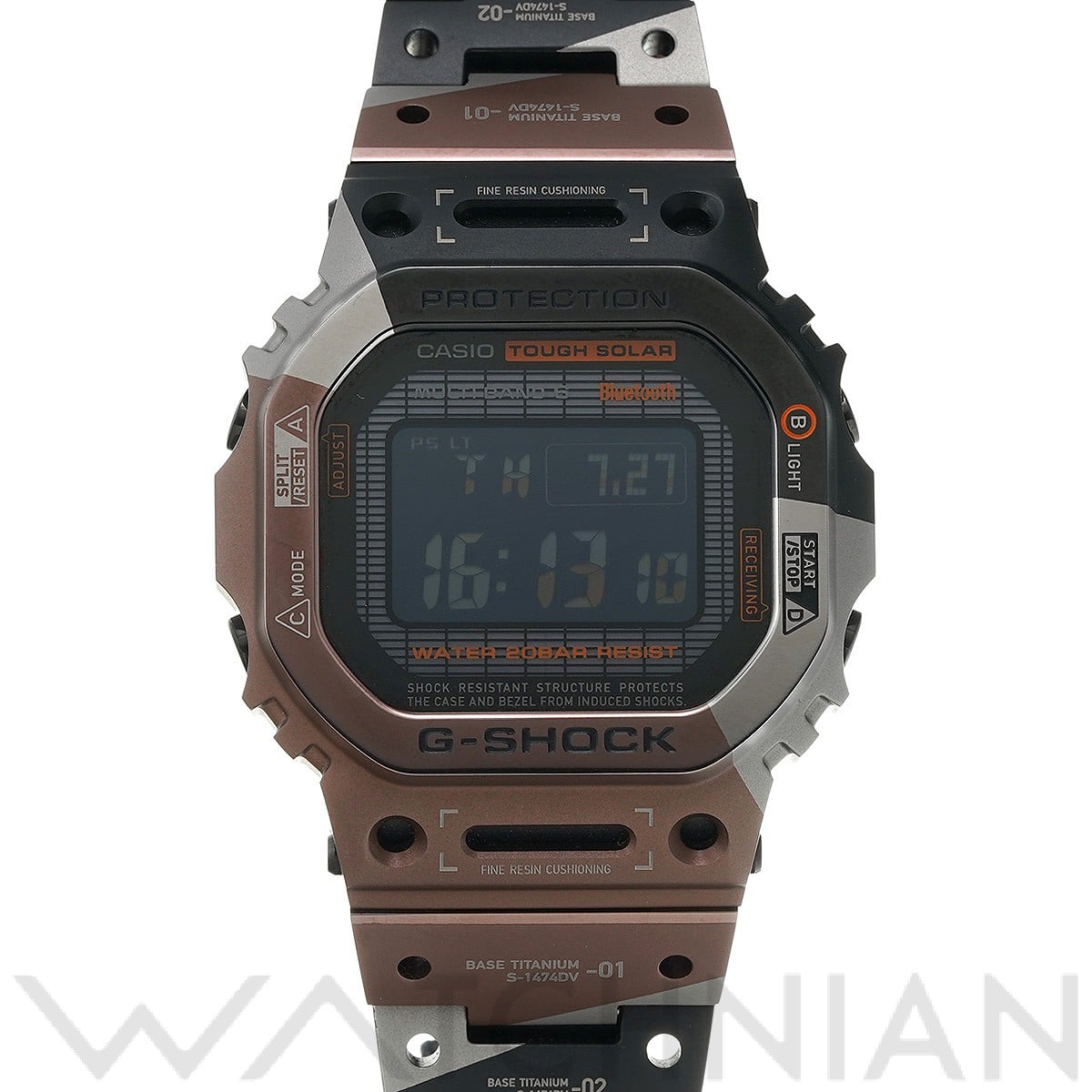 カシオ G-SHOCK GMW-B5000シリーズ フルメタル GMW-B5000TVB-1JR ブラック メンズ 時計 【中古】【wristwatch】