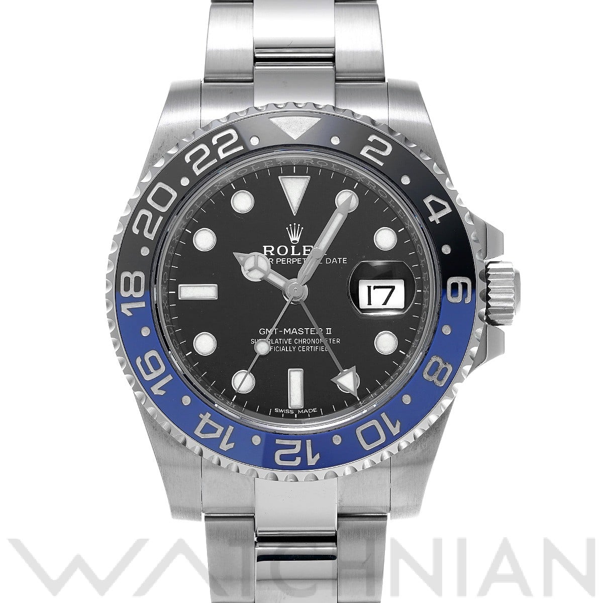 ロレックス GMTマスターII 116710BLNR ブラック メンズ 時計 【中古】【wristwatch】