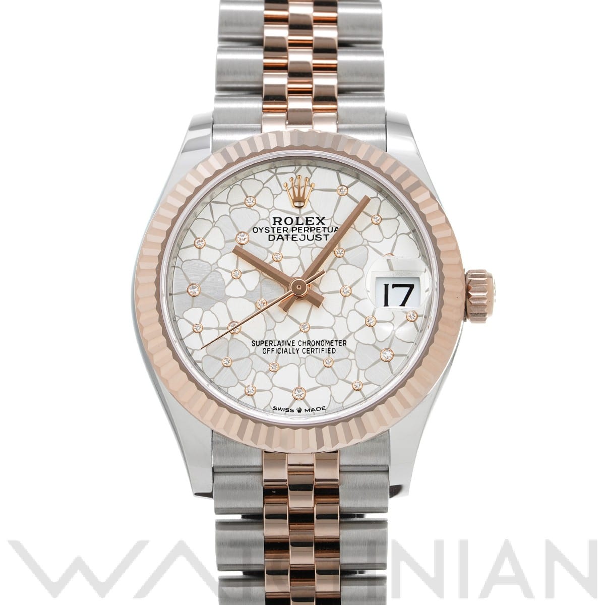 ロレックス デイトジャスト 31 278271 シルバー フローラルモチーフ/ダイヤモンド ユニセックス 時計 【中古】【wristwatch】