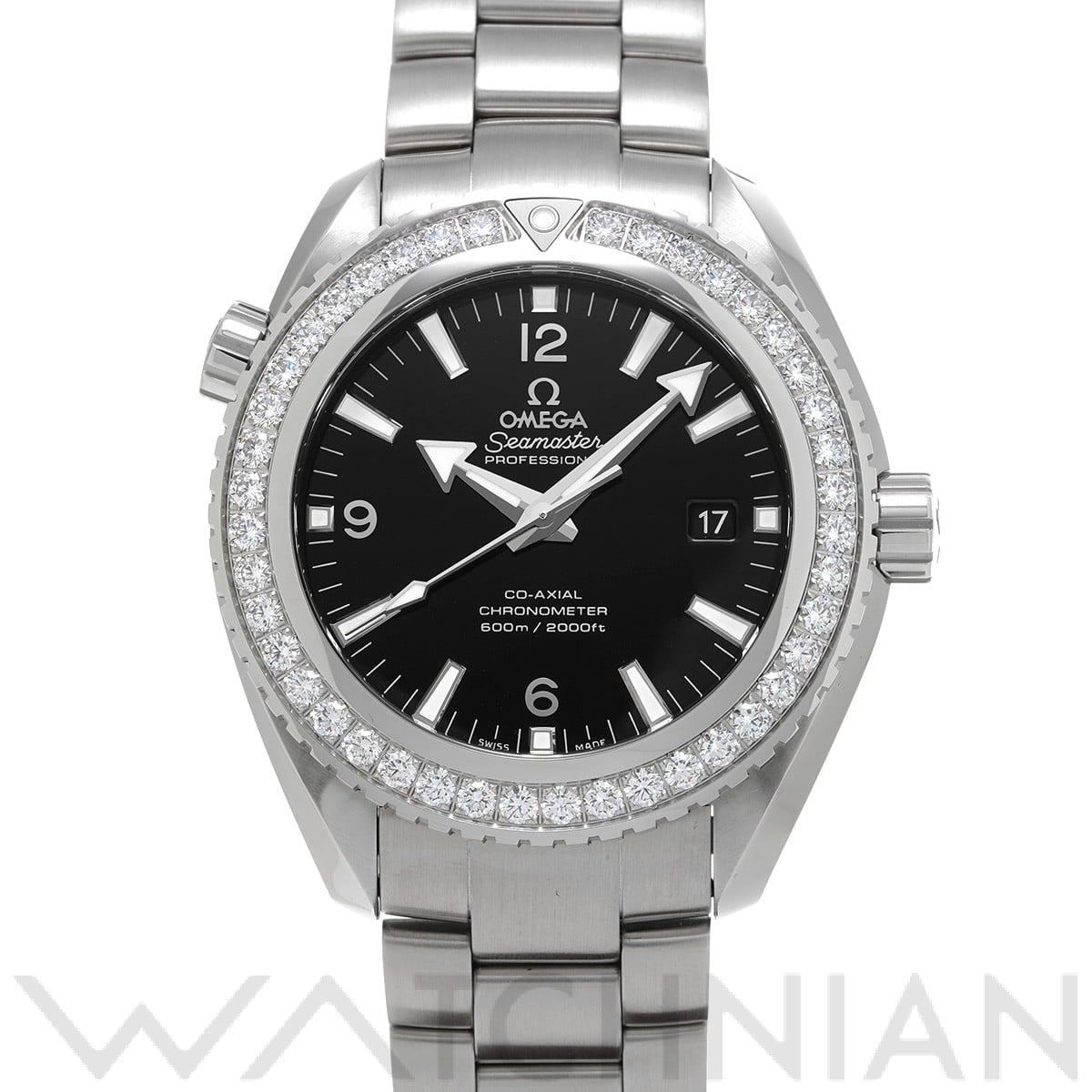 オメガ シーマスター プラネットオーシャン 600 コーアクシャル 232.15.46.21.01.001 ブラック メンズ 時計 【中古】【wristwatch】