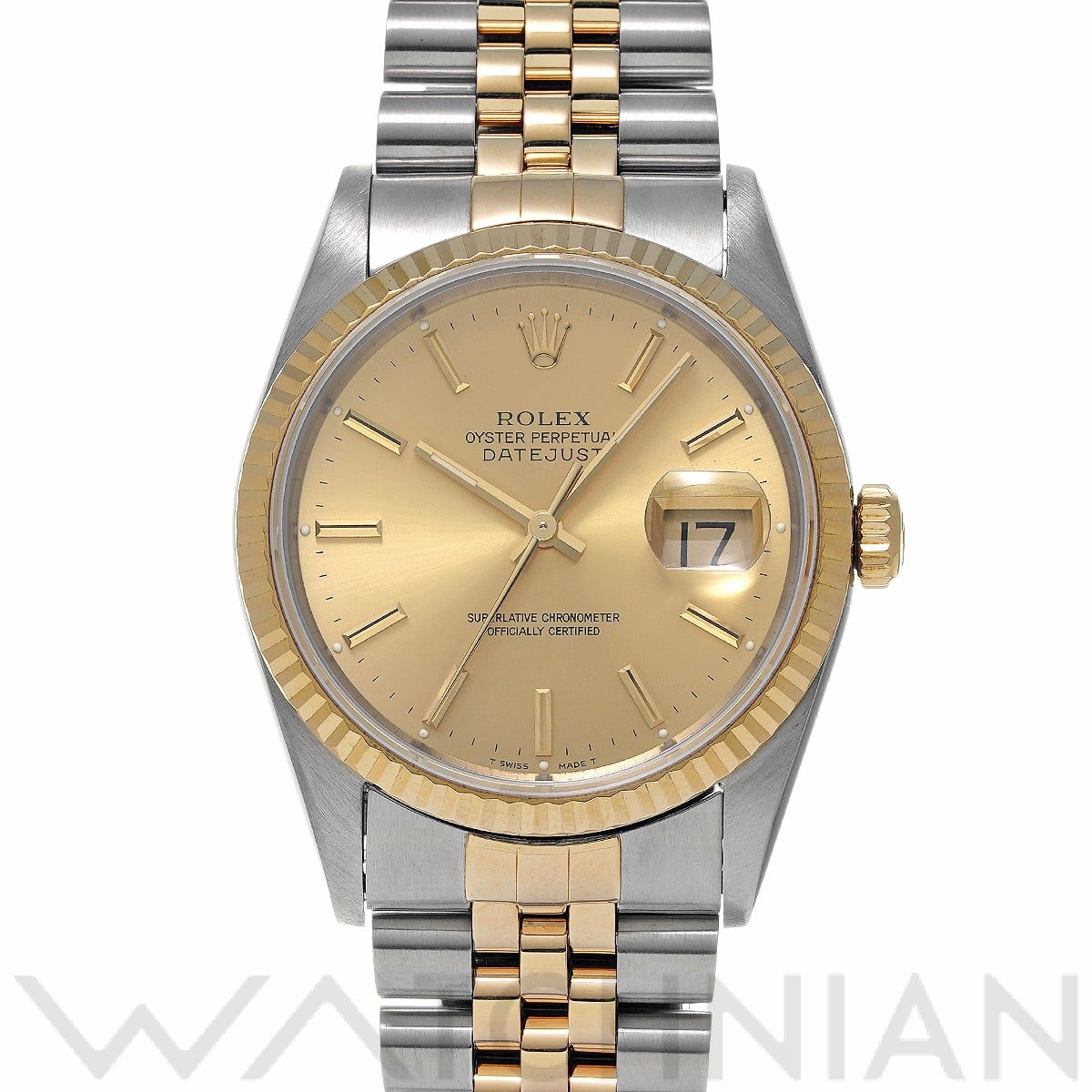 ロレックス デイトジャスト 16233 シャンパン メンズ 時計 【中古】【wristwatch】