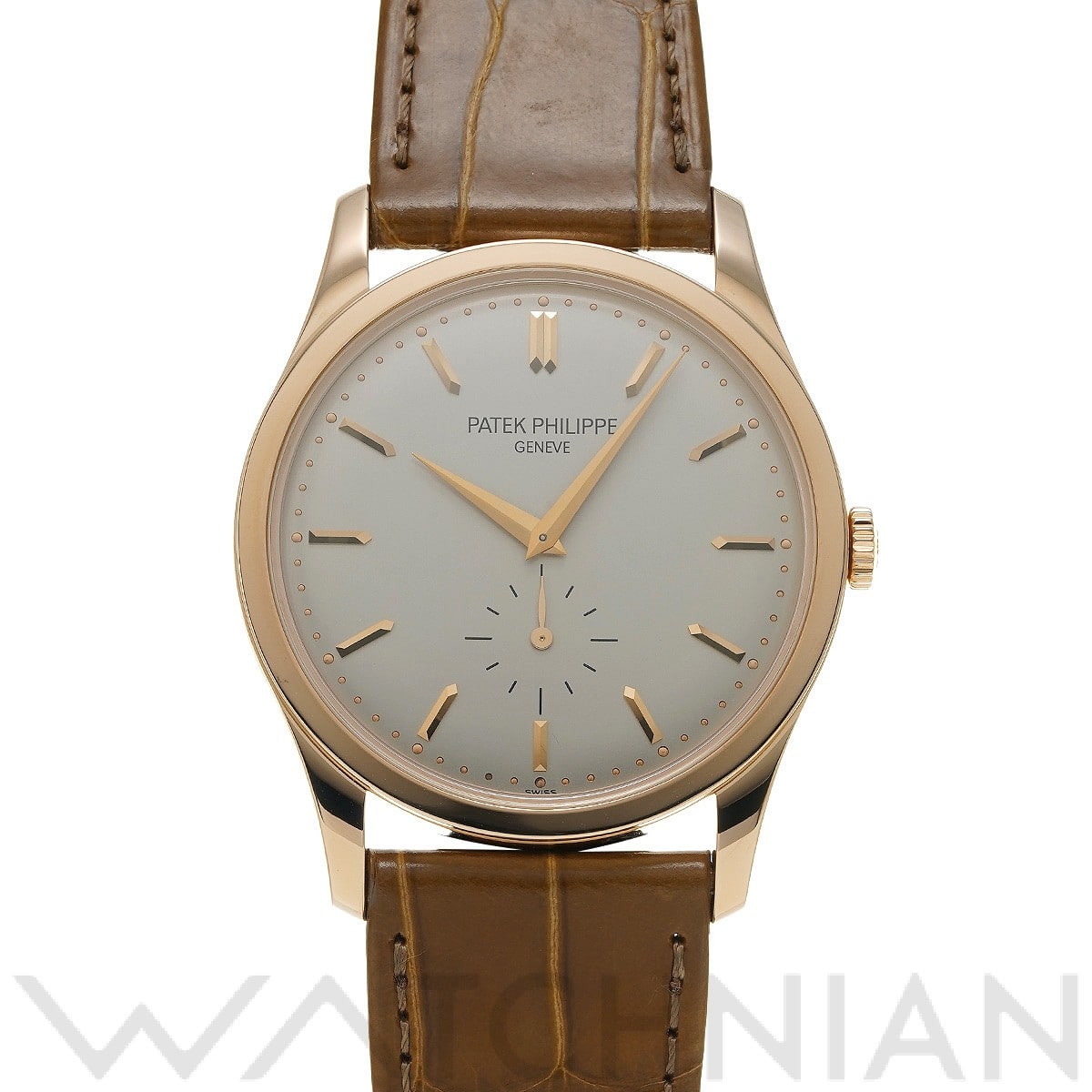 パテック フィリップ カラトラバ 5196R-001 シルバー メンズ 時計 【中古】【wristwatch】