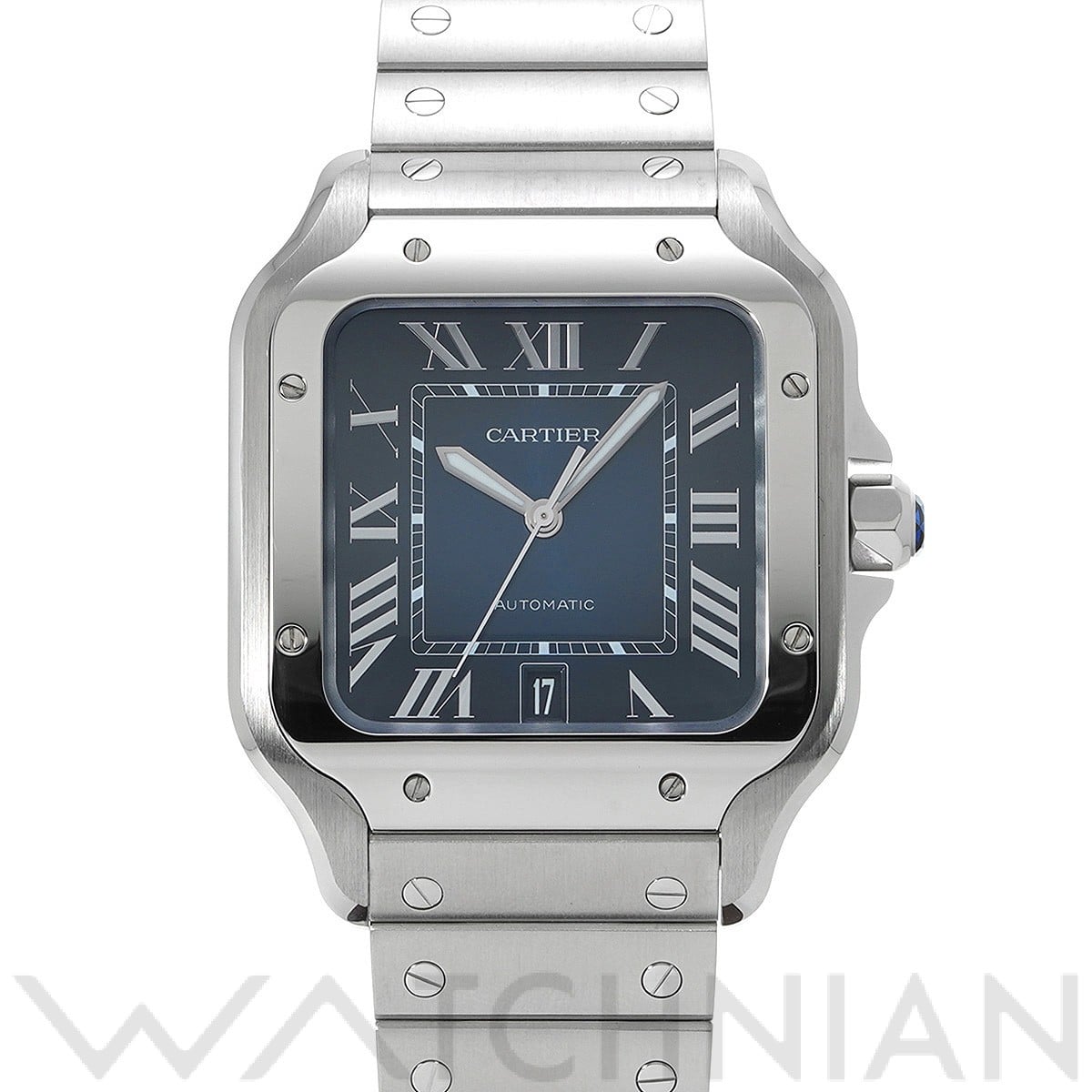 カルティエ / CARTIER サントス ドゥ カルティエ LM WSSA0030 ブルー メンズ 時計 【中古】【wristwatch】