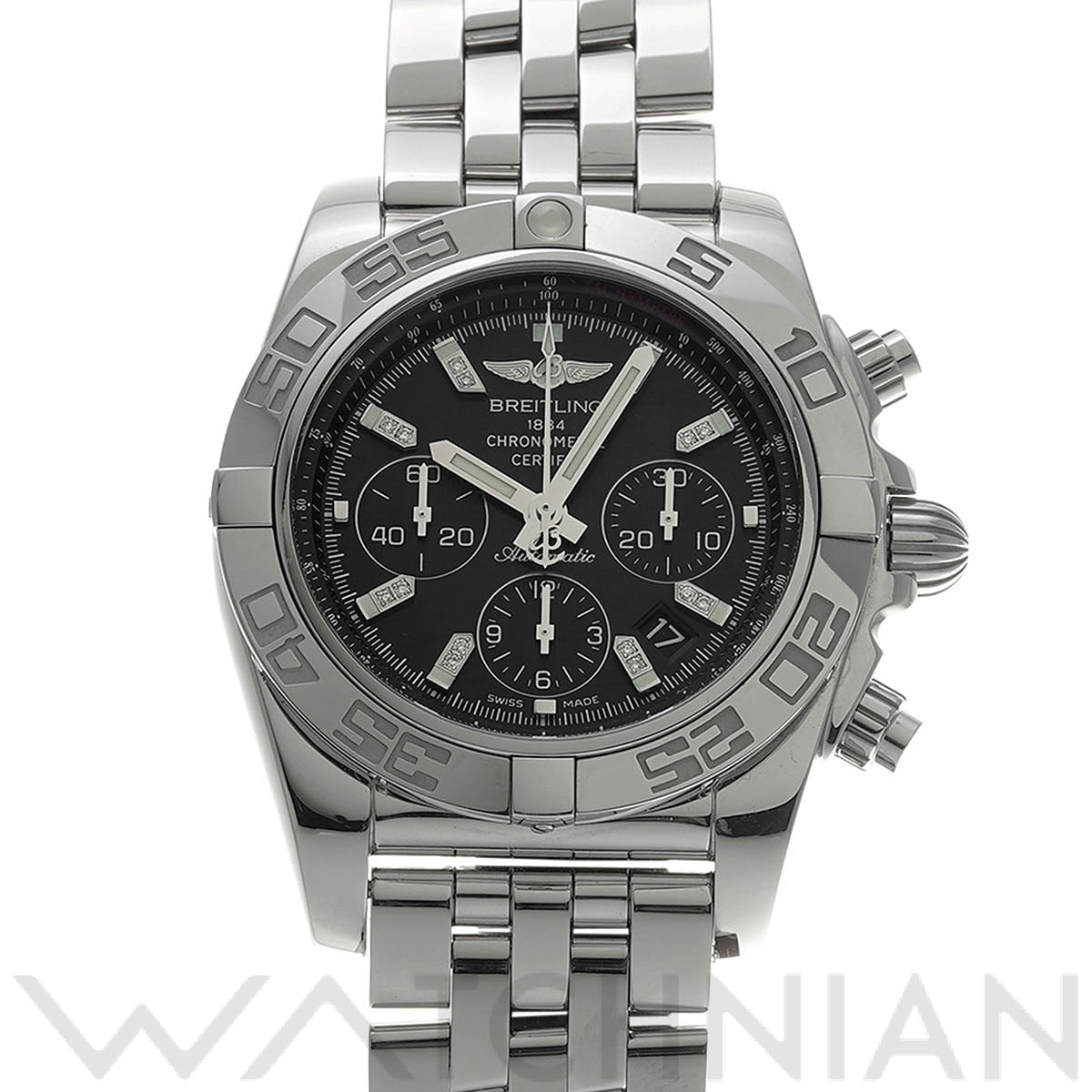 ブライトリング クロノマット 44 AB011012/BD89 ブラック/ダイヤモンド メンズ 時計 【中古】【wristwatch】