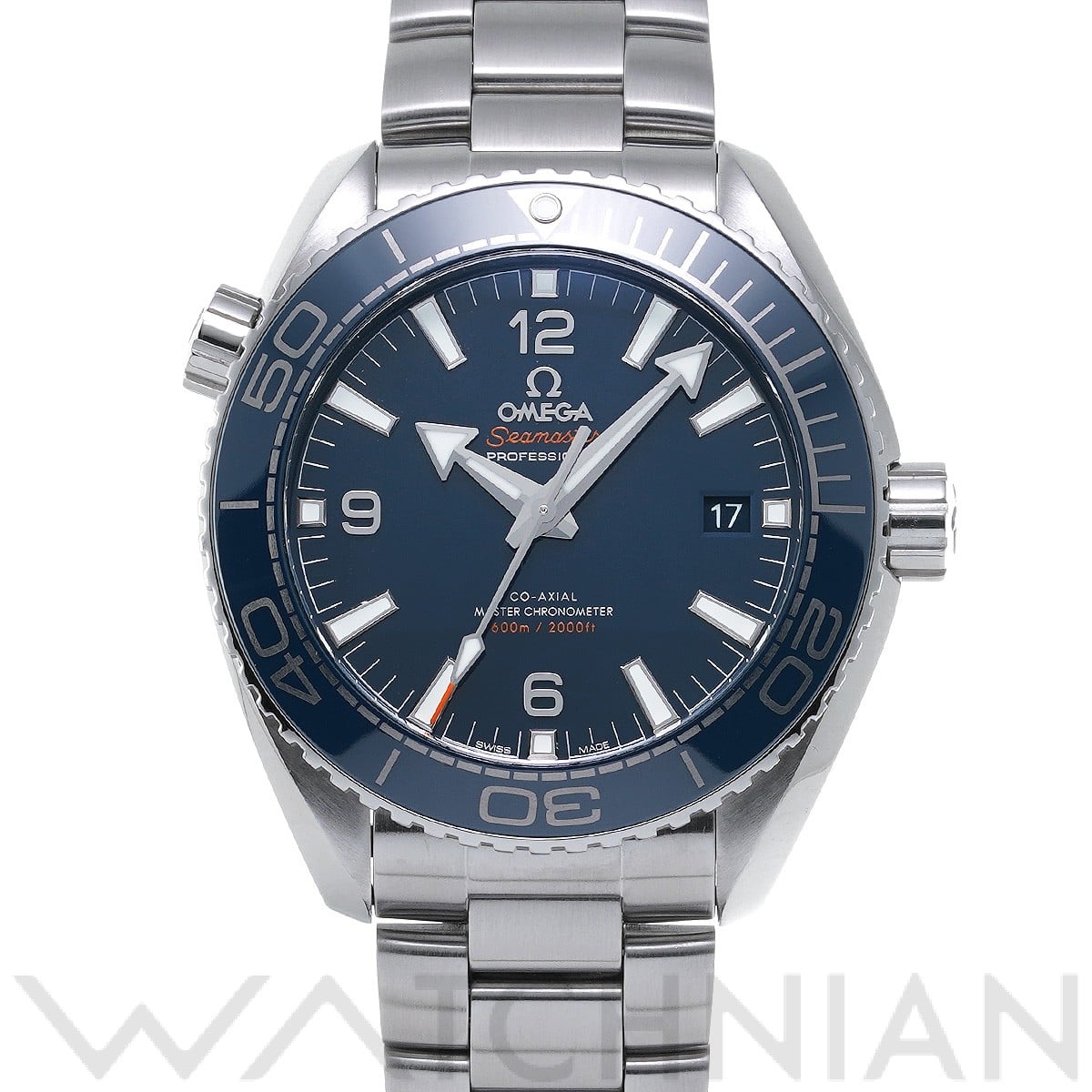 オメガ / OMEGA シーマスター プラネットオーシャン 600 コーアクシャル マスタークロノメーター 215.30.44.21.03.001 ブルー メンズ 時計 【中古】【wristwatch】