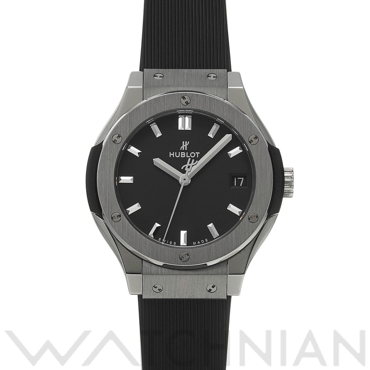 ウブロ / HUBLOT クラシックフュージョン チタニウム 581.NX.1171.RX ブラック レディース 時計 【中古】【wristwatch】