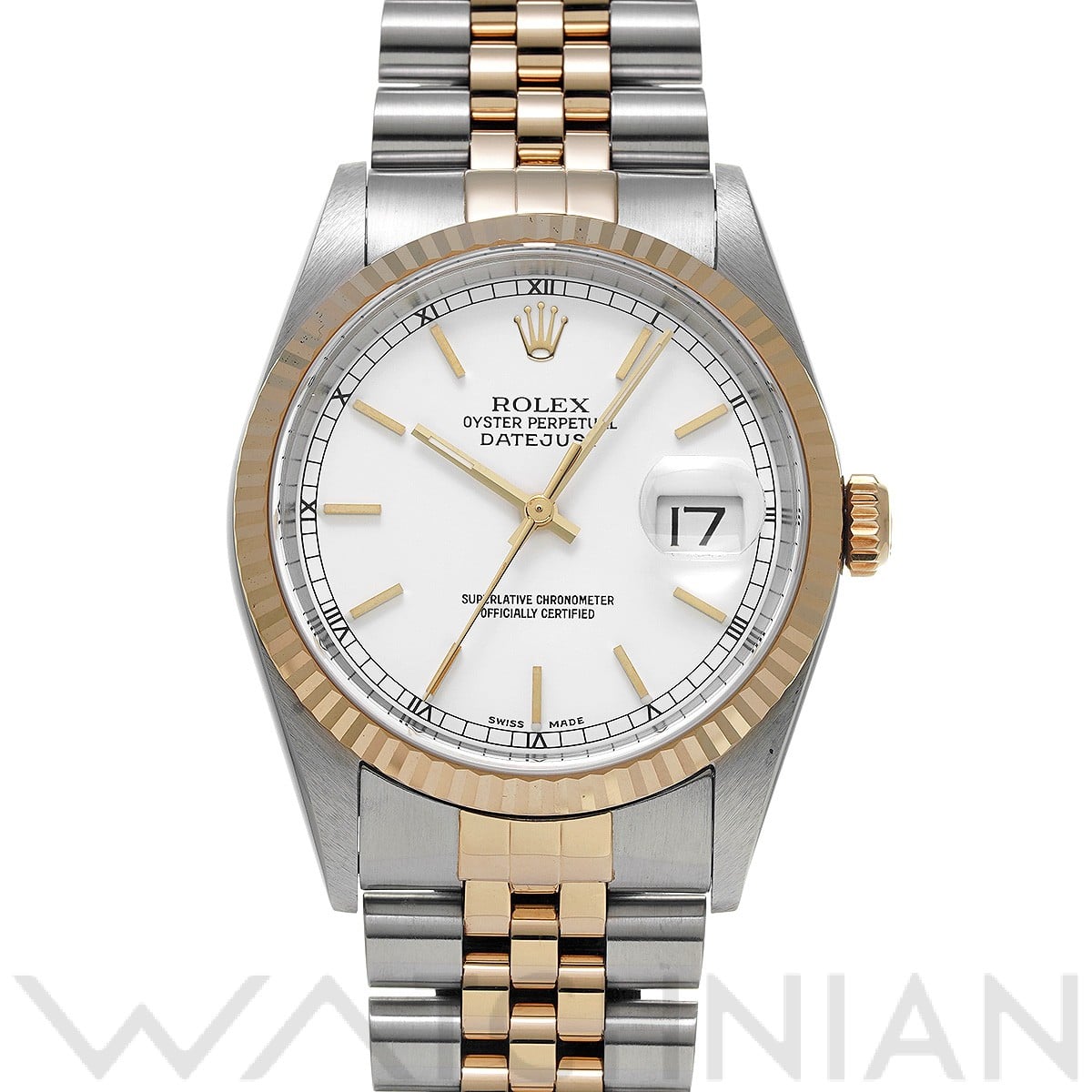 ロレックス デイトジャスト 16233 ホワイト メンズ 時計 【中古】【wristwatch】