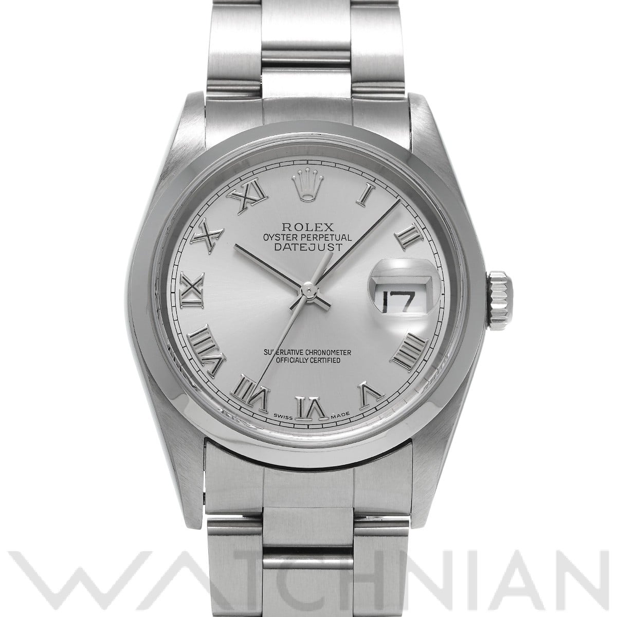 ロレックス デイトジャスト 16200 グレー メンズ 時計 【中古】【wristwatch】