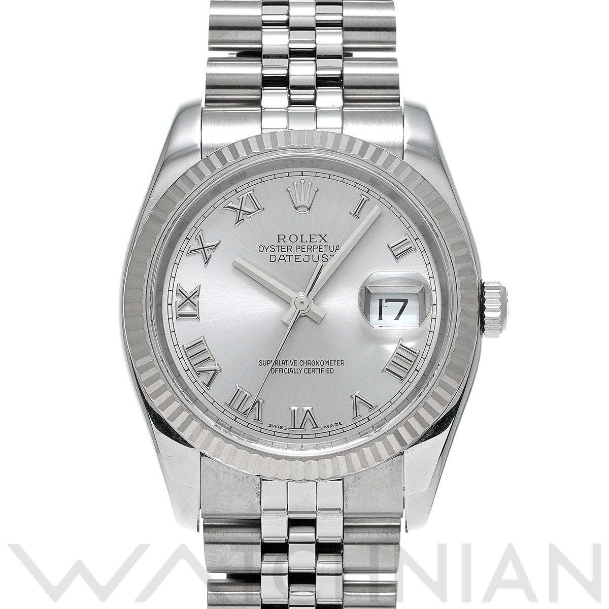 ロレックス デイトジャスト 36 116234 シルバー メンズ 時計 【中古】【wristwatch】