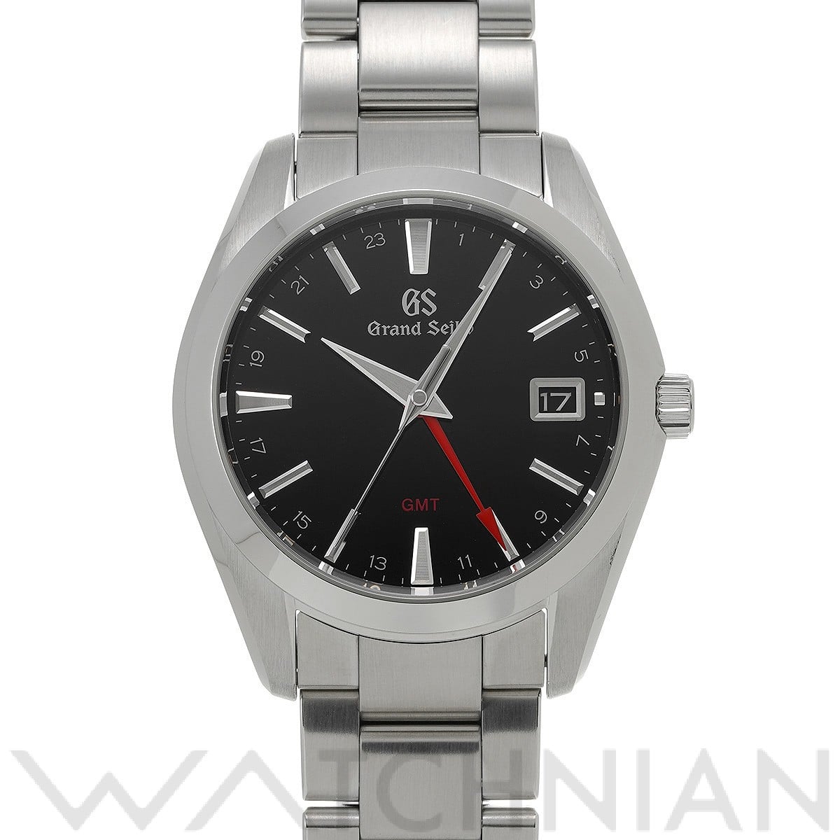 グランドセイコー / Grand Seiko ヘリテージコレクション クォーツ GMT SBGN013 ブラック メンズ 時計 【中古】【wristwatch】