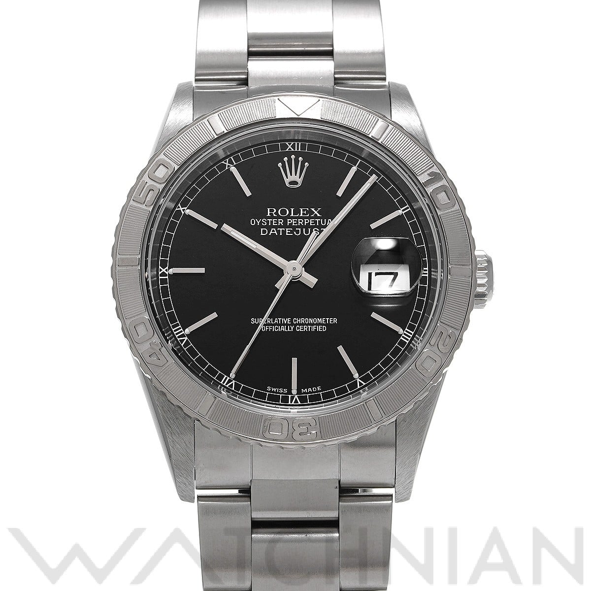 ロレックス デイトジャスト サンダーバード 16264 ブラック メンズ 時計 【中古】【wristwatch】